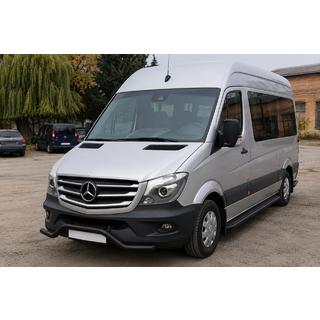 Передня нижня дуга MBSP.07.F3-04.6 Black (нерж.) Mercedes Sprinter W906 2006-2018 рр. фото 1