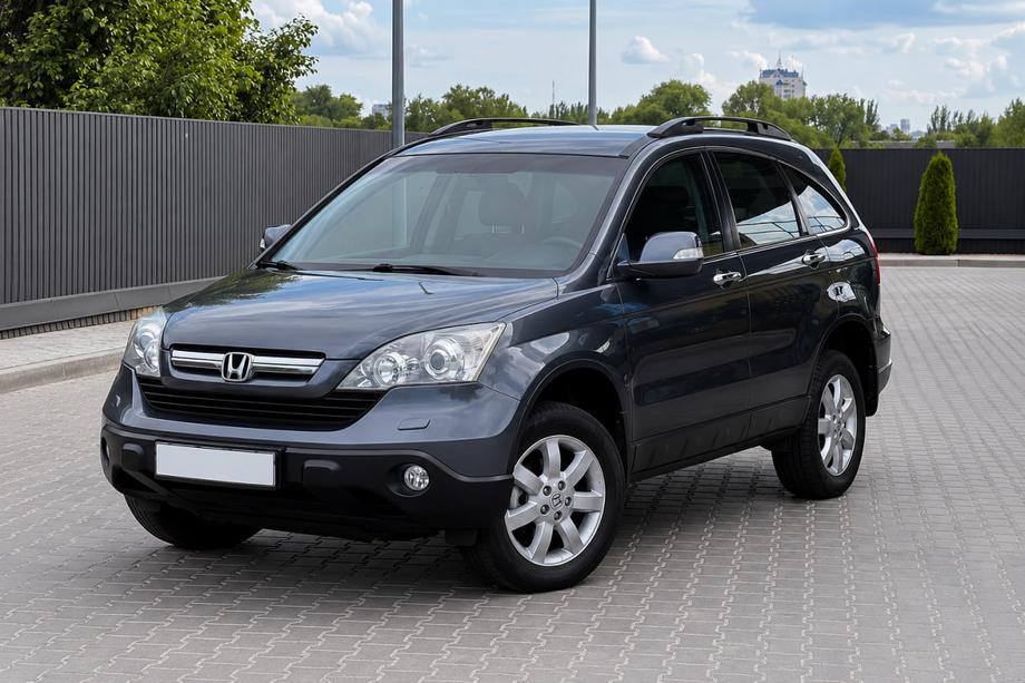 Honda CRV 2007-2011 рр. Рейлінги чорні OEM (ABS-пластик, на болти) Фото 2