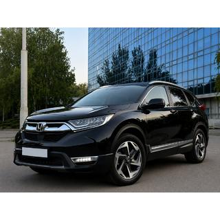 Інтегровані рейлінги сірі OEM (ABS-пластик, установка на клей) Honda CRV 2017-2022 рр. фото 1