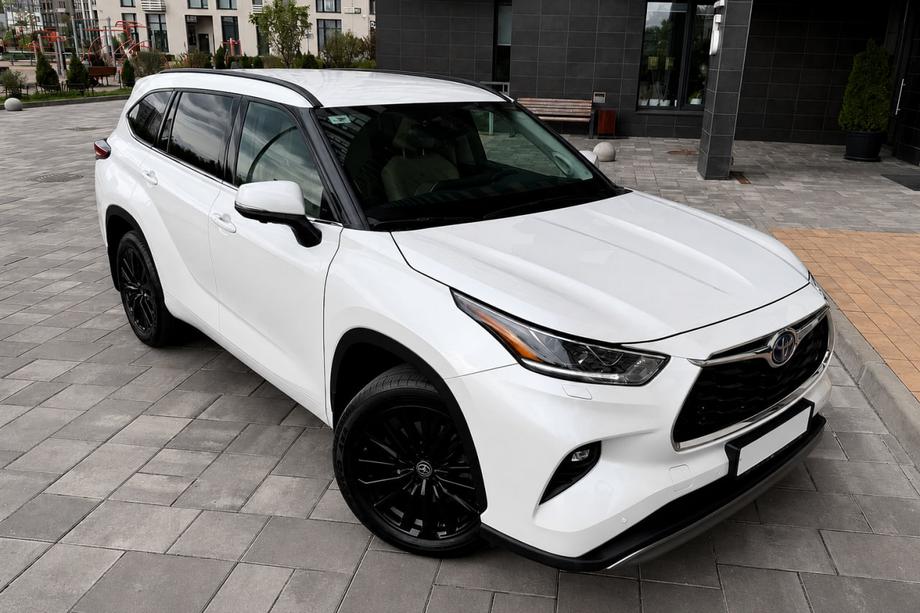 Toyota Highlander 2019- рр. Рейлінги чорні OEM (ABS-пластик) Фото 1