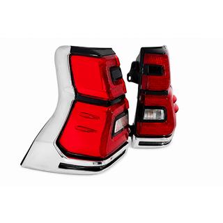 Задні ліхтарі LED Chrome V1 (2017-2023, 2 шт) Toyota Land Cruiser Prado 150 2009-2023 рр. фото 3