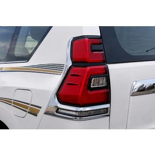 Задні ліхтарі LED Chrome V1 (2017-2023, 2 шт) Toyota Land Cruiser Prado 150 2009-2023 рр. фото 1