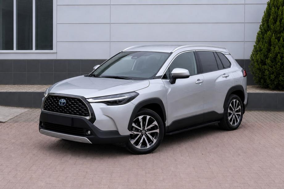 Toyota Corolla Cross 2020- рр. Інтегровані рейлінги сірі OEM (Алюміній) Фото 4