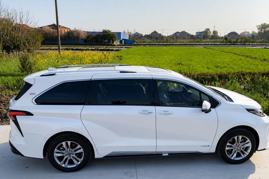 Toyota Sienna 2020- рр. Інтегровані рейлінги сірі OEM (Алюміній) Фото 1