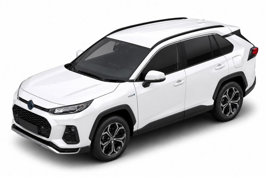 Toyota Raize 2019- рр. Інтегровані рейлінги чорні OEM (Алюміній, установка на клей) Фото 1
