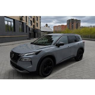 Інтегровані рейлінги чорні OEM (ABS-пластик) Nissan X-trail T33/Rogue 2022- рр. фото 1