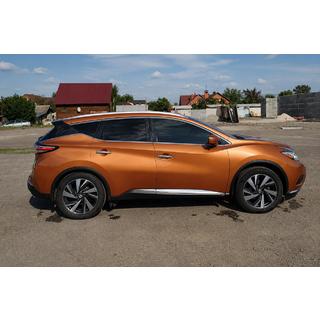 Рейлінги сірі OEM (ABS-пластик, установка на клей) Nissan Murano 2014- рр. фото 1