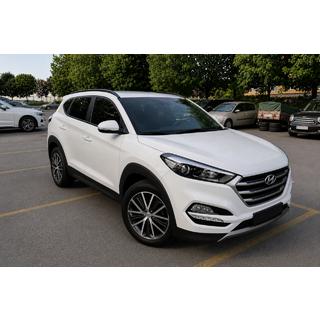 Інтегровані рейлінги чорні OEM (ABS-пластик, установка на клей) Hyundai Tucson TL 2016-2021 рр. фото 2