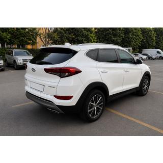 Інтегровані рейлінги сірі OEM (ABS-пластик, установка на клей) Hyundai Tucson TL 2016-2021 рр. фото 1