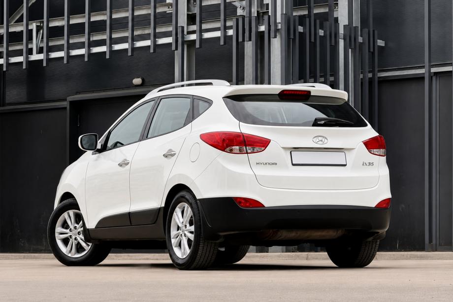 Hyundai IX-35 2010-2015 рр. Рейлінги сірі OEM (ABS-пластик, установка на клей) Фото 4