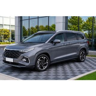 Інтегровані рейлінги сірі OEM (ABS-пластик, установка на клей) Hyundai Custo 2021- рр. фото 1