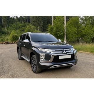 Інтегровані рейлінги сірі OEM (2019-, Алюміній) Mitsubishi Pajero Sport 2015- рр. фото 3