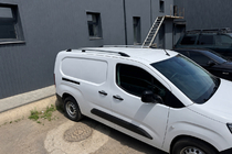 Citroen Berlingo/Multispace 2018- рр. Рейлінги хром (турецький дизайн) Long, Металеві ніжки фото 3