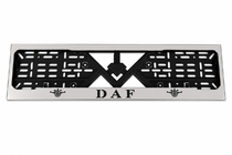 DAF Рамка під номер хром (1 шт, нержавіюча сталь) фото 1