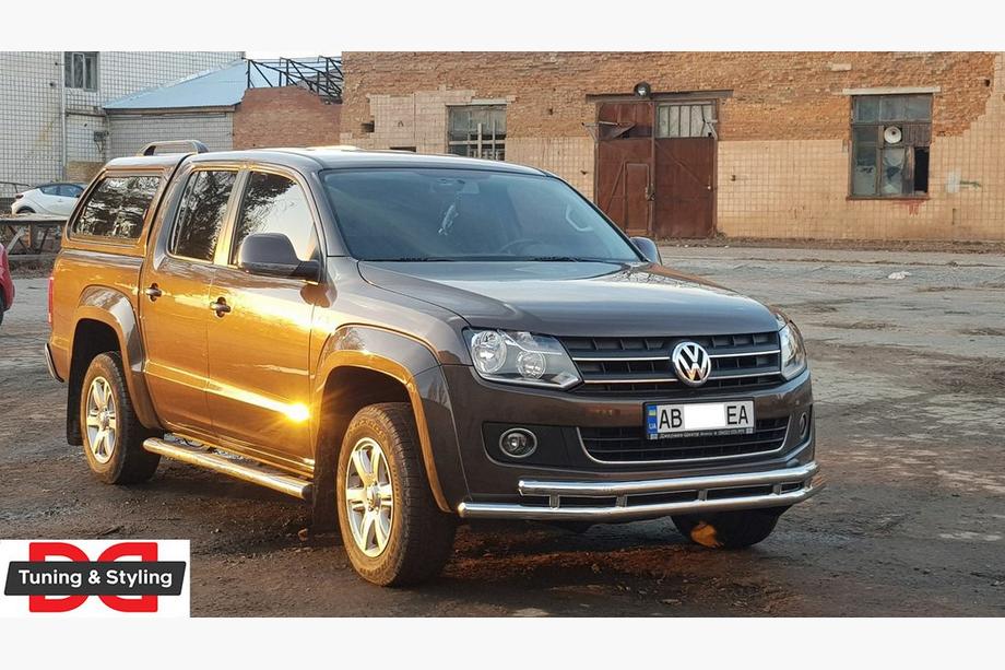 Volkswagen Amarok 2010-2022 рр. Передній захист ST018-2 (нерж) Фото 7