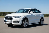 Audi Q3 2011-2019 рр. Бокові пороги Allmond White (2 шт., Алюміній) фото 1