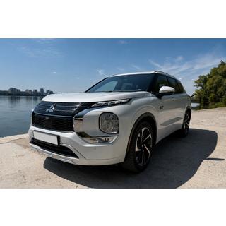 Інтегровані рейлінги сірі OEM (Алюміній, установка на клей) Mitsubishi Outlander 2021- рр. фото 1