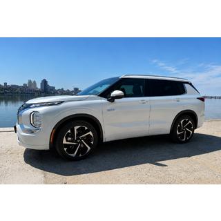 Інтегровані рейлінги сірі OEM (Алюміній, установка на клей) Mitsubishi Outlander 2021- рр. фото 3