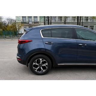 Інтегровані рейлінги сірі OEM (ABS-пластик, установка на клей) Kia Sportage 2015-2021 рр. фото 2