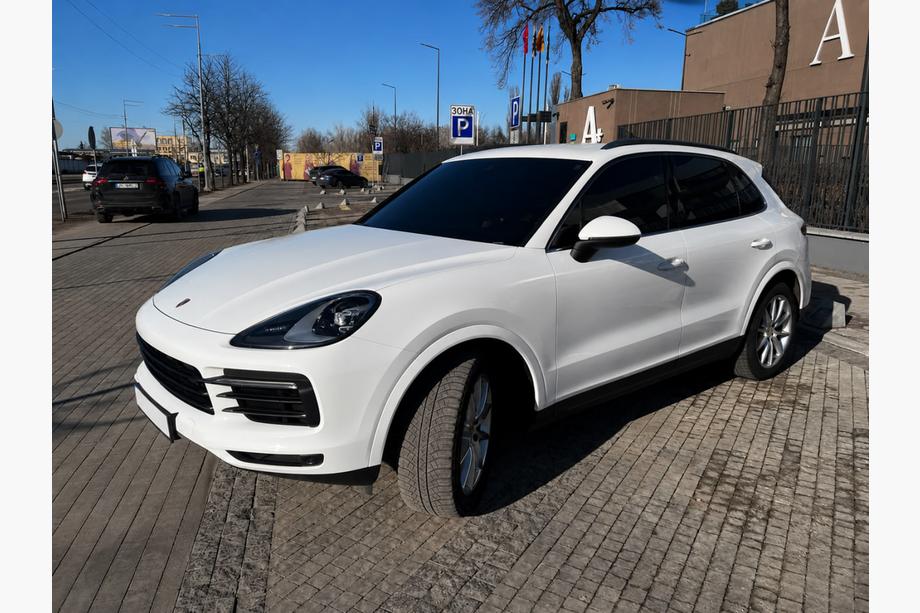 Porsche Cayenne 2018- рр. Інтегровані рейлінги чорні OEM (Алюміній, установка на двохсторонню стрічку) Фото 1