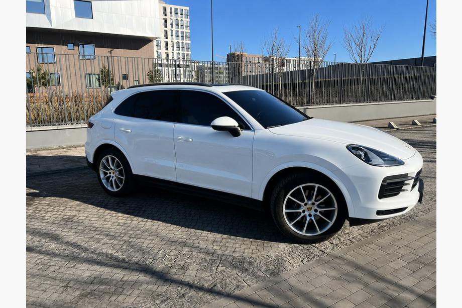 Porsche Cayenne 2018- рр. Інтегровані рейлінги чорні OEM (Алюміній, установка на двохсторонню стрічку) Фото 2