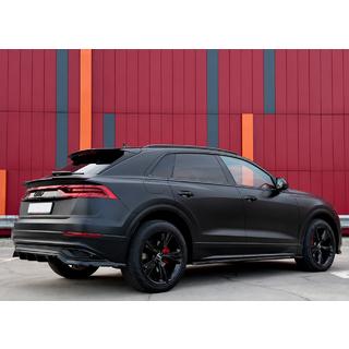 Інтегровані рейлінги чорні OEM (Алюміній, установка на клей) Audi Q8 2018- рр. фото 1