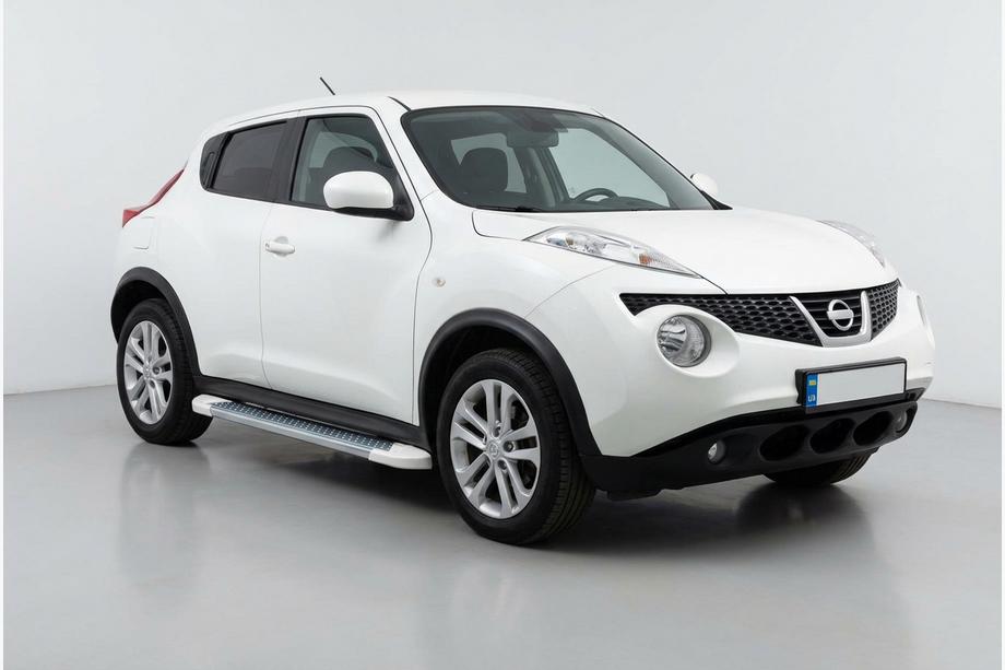 Nissan Juke 2010-2019 рр. Бокові пороги Allmond White (2 шт., Алюміній) Image