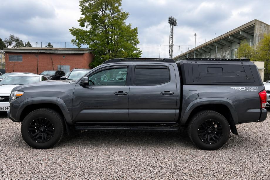Toyota Tacoma 2015-2023 рр. Рейлінги чорні OEM (Алюміній) Фото 2