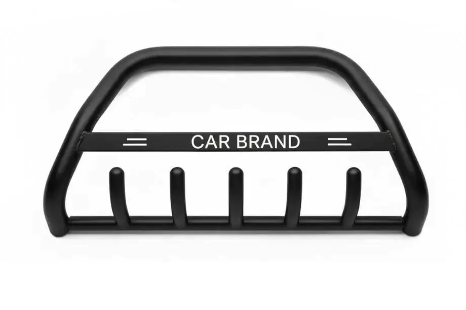 Lada Largus 2012- рр. Передня дуга Black WT004 (нерж.) Image
