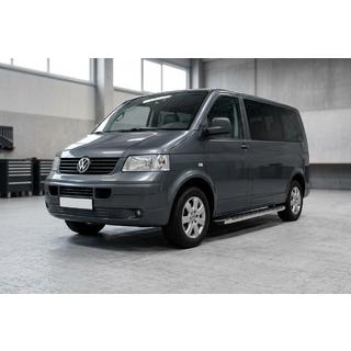 Бокові пороги BlackLine (2 шт, алюміній) Volkswagen T5 Transporter 2003-2010 рр. фото 3