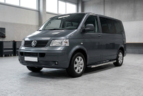 Volkswagen T5 Multivan 2003-2010 рр. Бокові пороги BlackLine (2 шт, алюміній) Довга база фото 3