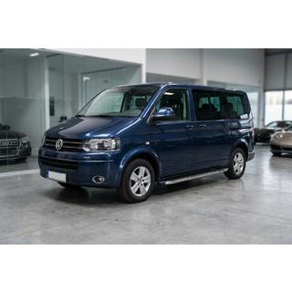 Бокові пороги BlackLine (2 шт, алюміній) Volkswagen T5 2010-2015 рр. фото 2