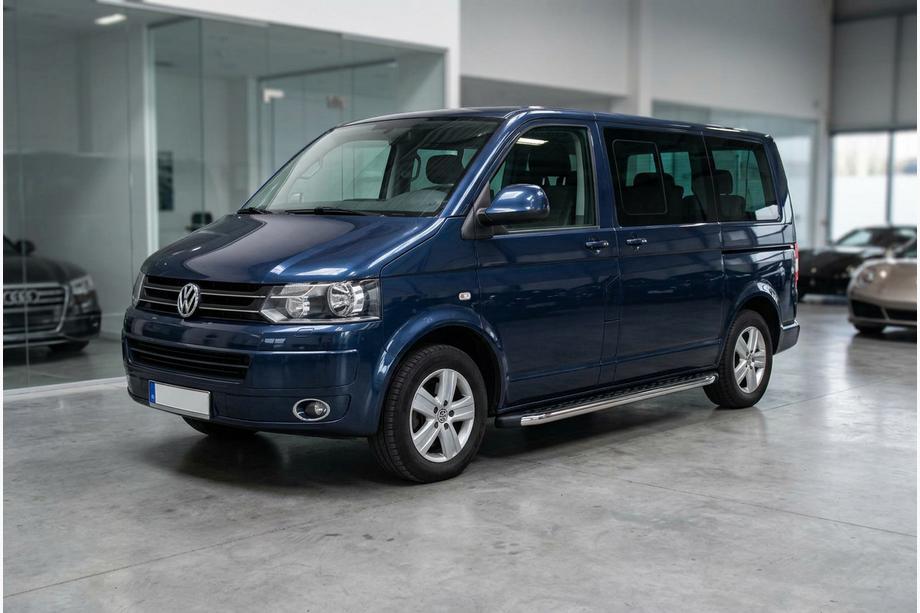 Volkswagen T5 2010-2015 рр. Бокові пороги BlackLine (2 шт, алюміній) Коротка база Фото 2