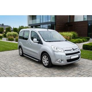 Бокові пороги BlackLine (2 шт, алюміній) Citroen Berlingo 2008-2018 рр. фото 1