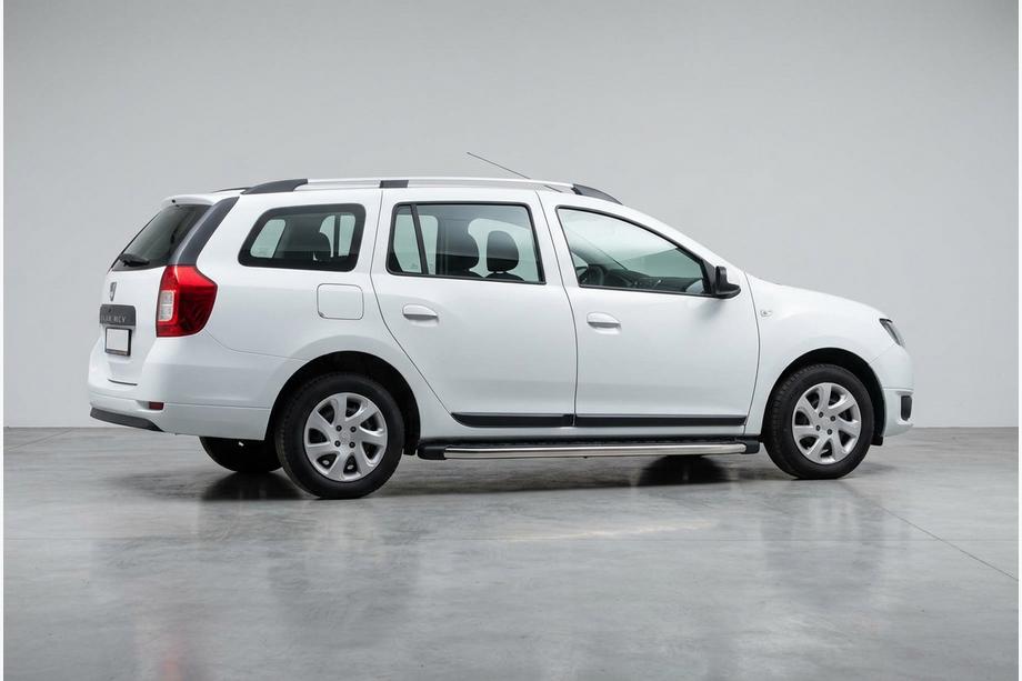 Renault Logan MCV 2013-2022 рр. Бокові пороги BlackLine (2 шт, алюміній) Image