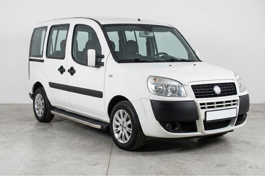 Fiat Doblo I 2005-2010 рр. Бокові пороги BlackLine (2 шт, алюміній) Image
