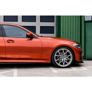 Накладка на передній бампер Lip MP-Style (для M-Sport 2018-2022, ABS) BMW 3 серія G20/G21 2018- рр. фото 3