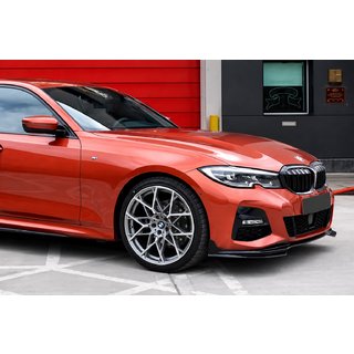 Накладка на передній бампер Lip MP-Style (для M-Sport 2018-2022, ABS) BMW 3 серія G20/G21 2018- рр. фото 4