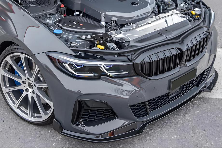 BMW 3 серія G20/G21 2018- рр. Бокові решітки бампера (для M-Sport 2018-2022, ABS) Фото 3