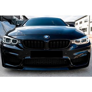 Передня Lip накладка CS-Style (для M4, чорний глянець) BMW 4 серія F32/F33/F36 2012-2020 рр. фото 3