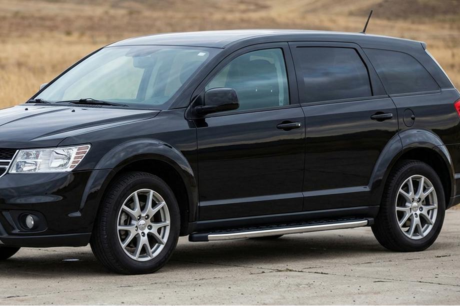 Fiat Freemont 2011-2016 рр. Бокові пороги BlackLine (2 шт, алюміній) Image