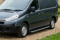 Fiat Scudo 2007-2015 рр. Бокові пороги BlackLine (2 шт, алюміній) фото 1