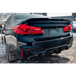 Дифузор заднього бампера CS-Style (для M-Sport/M5 F90, ABS) фото 4