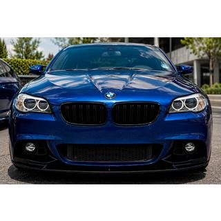 Накладка на передній бампер MP-Style (для M-Performance, чорний глянець) BMW 5 серія F10/F11 2010-2016 рр. фото 1