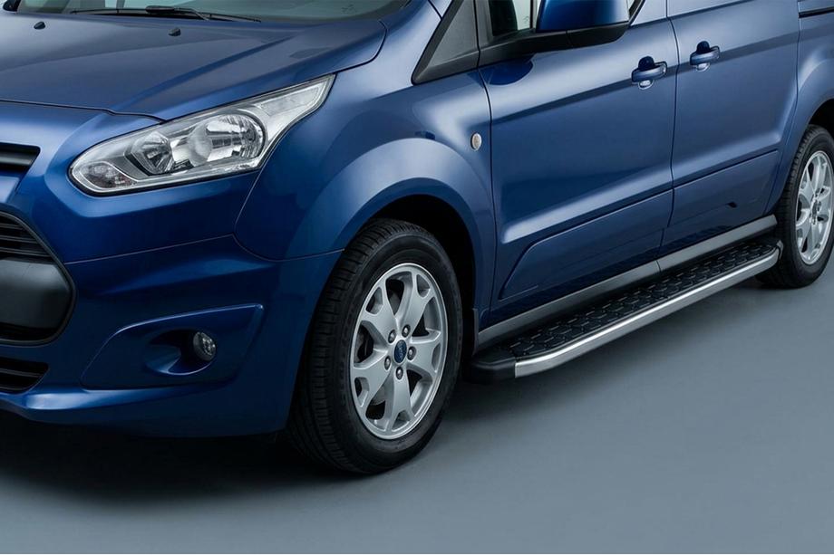 Ford Connect 2014-2021 рр. Бокові пороги BlackLine (2 шт, алюміній) Image