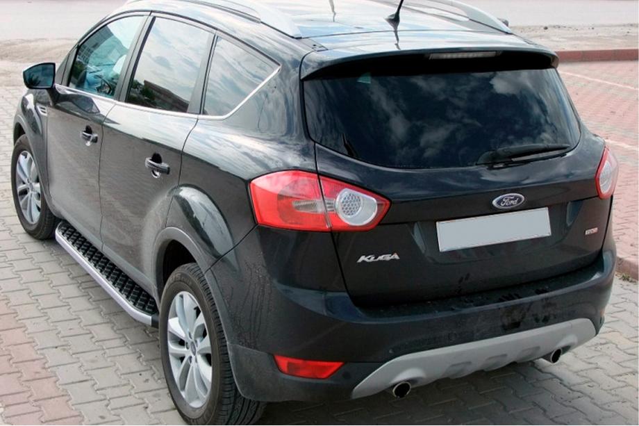 Ford Kuga 2008-2013 рр. Бокові пороги BlackLine (2 шт, алюміній) Image