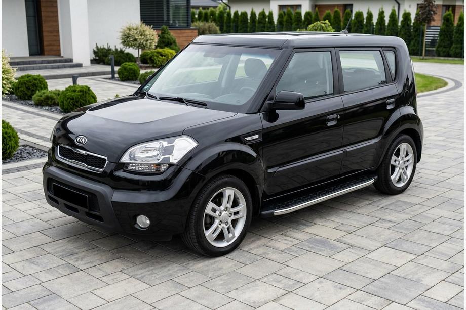 Kia Soul I 2008-2013 рр. Бокові пороги BlackLine (2 шт, алюміній) Image