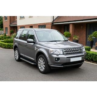 Бокові пороги BlackLine (2 шт, алюміній) Land Rover Freelander II 2006-2014 рр. фото 1