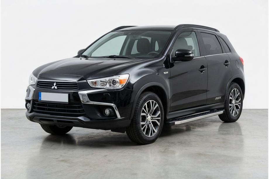 Mitsubishi ASX 2010-2023 рр. Бокові пороги BlackLine (2 шт, алюміній) Фото 1