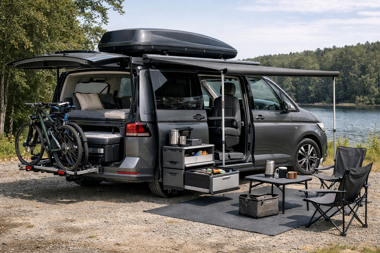 Що поставити на Volkswagen Caravelle T7 для сімейних поїздок і трансформації салону